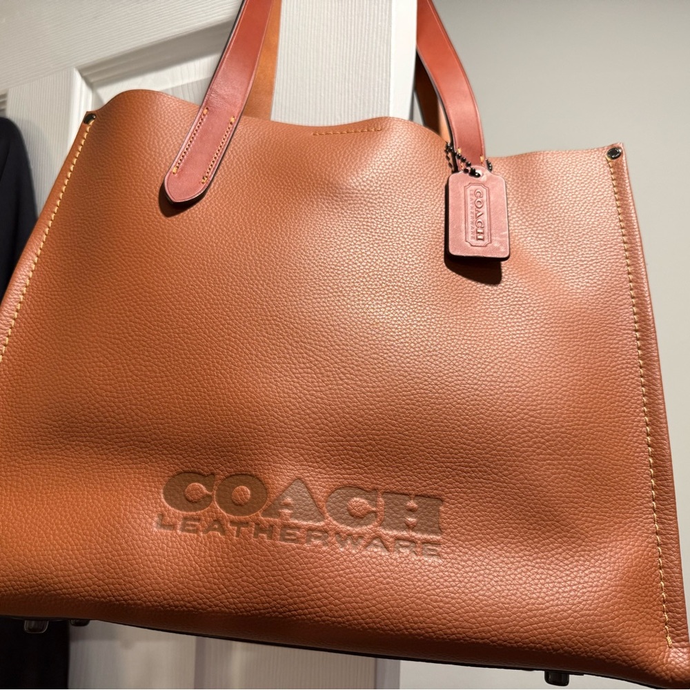 Coach Brown Leather Tote Bag